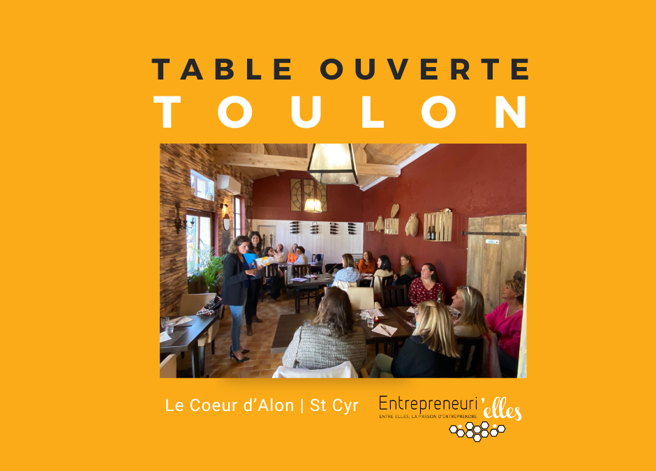 table ouverte Toulon à St Cyr